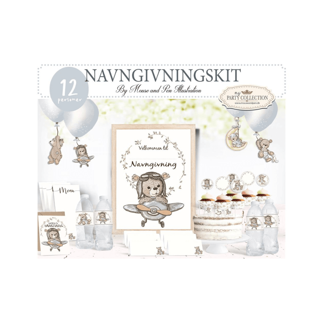 Navngivning dekorationskit - dreng
