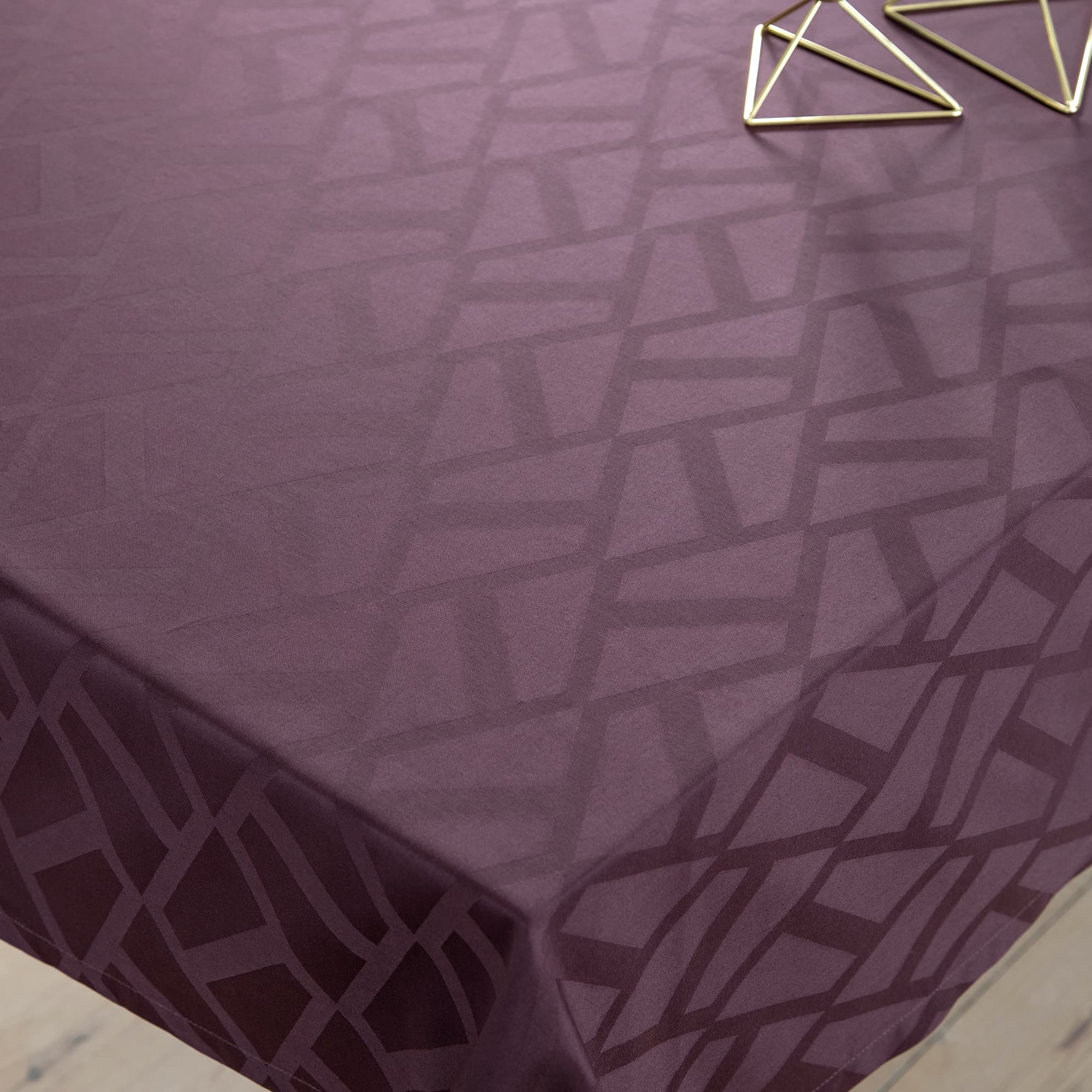 Compliments Damaskdug Ice, Aubergine 160x270 cm