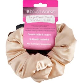 Brushworks Large Classic Cloud Scrunchies 3 st/pakke