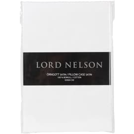 Lord Nelson Hovedpudebetr�k Satin 50 x 60 cm Hvid