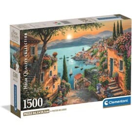 Clementoni Puslespil 1500 Brikker CB Steps to the Harbour