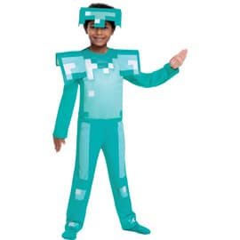 Disguise Bekl�dning Minecraft Kostume Diamant Rustning M