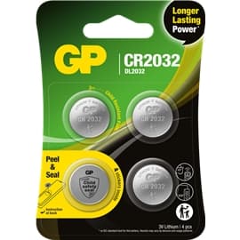 GP Batteries GP Batteri CR2032, Pakke med 4 stk.