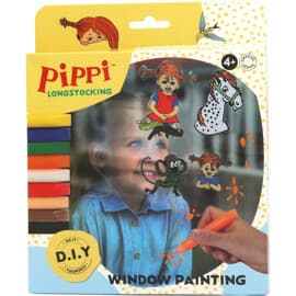 Pippi L�ngstrump Pippi Vinduesmaleri