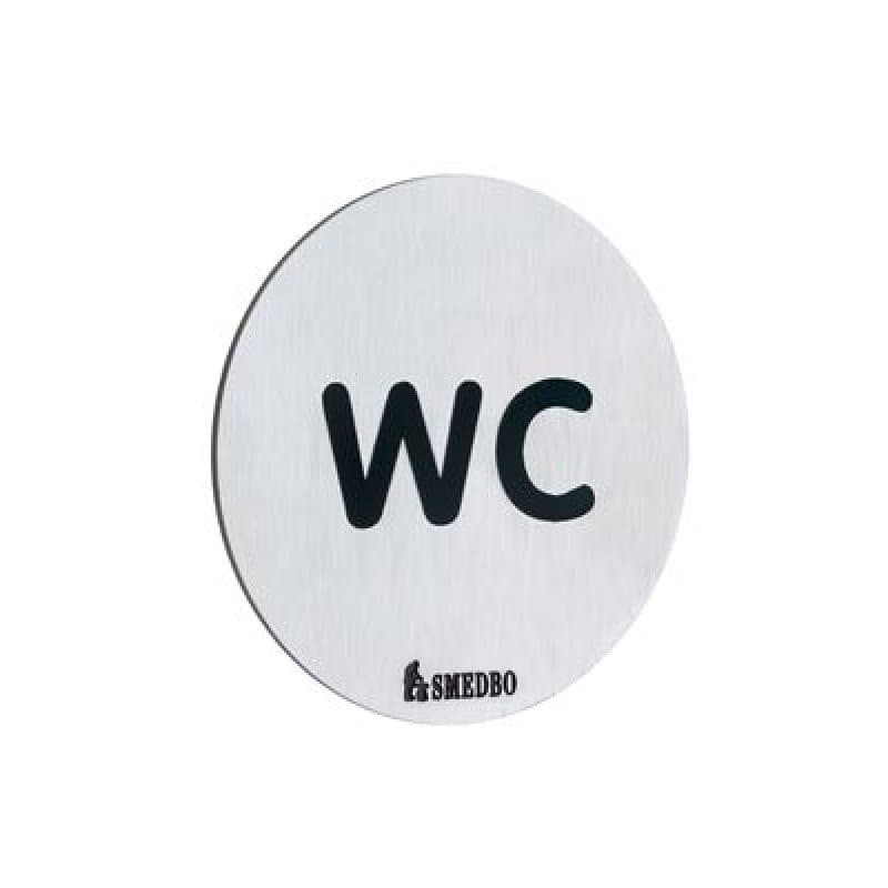 WC-skilt Smedbo Xtra FS958 Børstet Rustfrit Stål