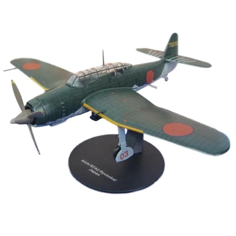 Altaya, # 09 Miniature of a Japanese Fighter Aircraft from 1944, Scale 1:72, Diecast, Collection of Fighter Planes from World War Ii Without Box, New
