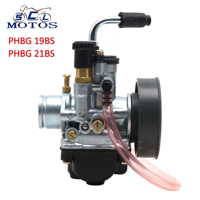 Sclmotos- PHBG 19BS 21mm Motorcycle Carburetor Carb Racing 2T carburedor For Yamaha YQ50 NS50 CS50Z MBK Beta Ark 50 LC Aprilia