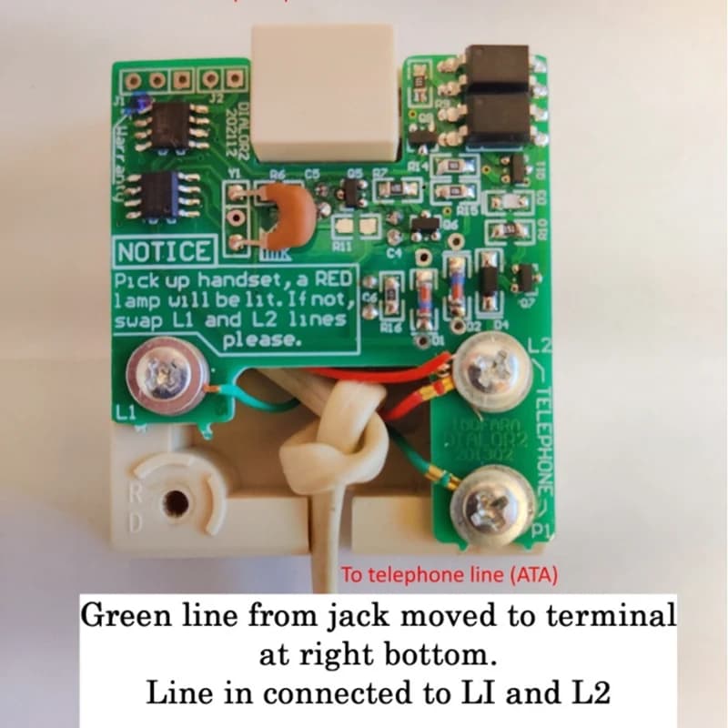 Old Dial Telephone Pulse Signal to Dual Tone DTMF Converter Multi-Frequency Tone Converter for Vintage Phone