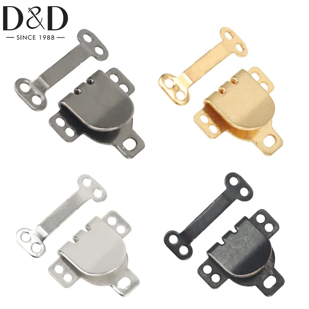 D&D 50Set Skirt Hooks and Eyes Hook and Eye Latch for Clothing Bra Trousers Skirt Dress and Sewing DIY Garment Accessories Craft