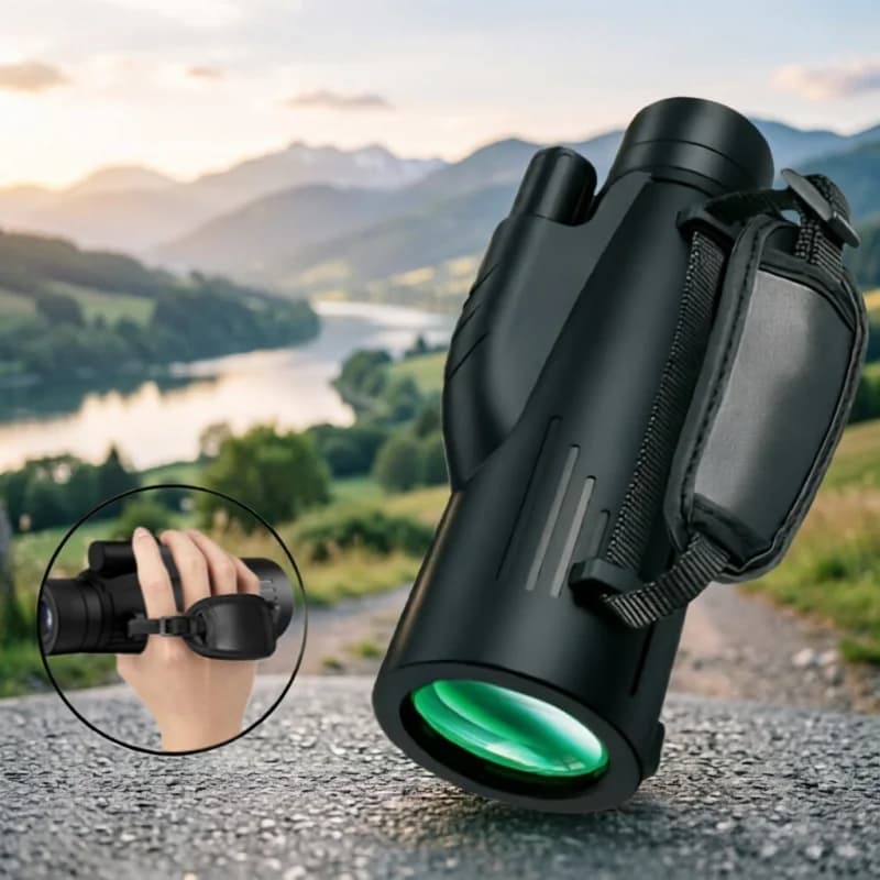 12x50 High Power Monocular 5000M Long Distance Low-light Night Vision Portable Telescope for Outdoor Professional
