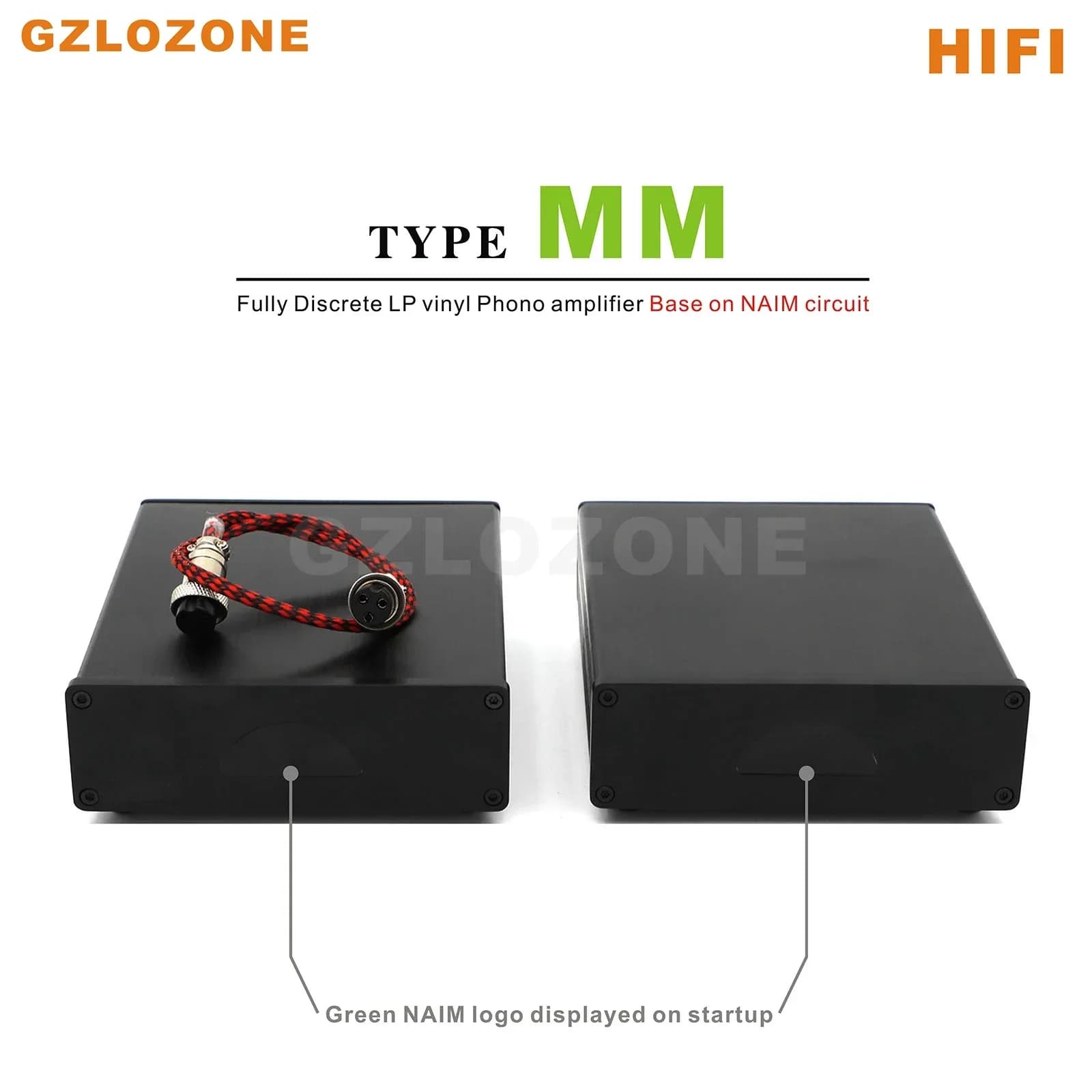 GZLOZONE HIFI Fully Discrete LP Vinyl Phono Amplifier Base On NAIM Circuit MM/MC
