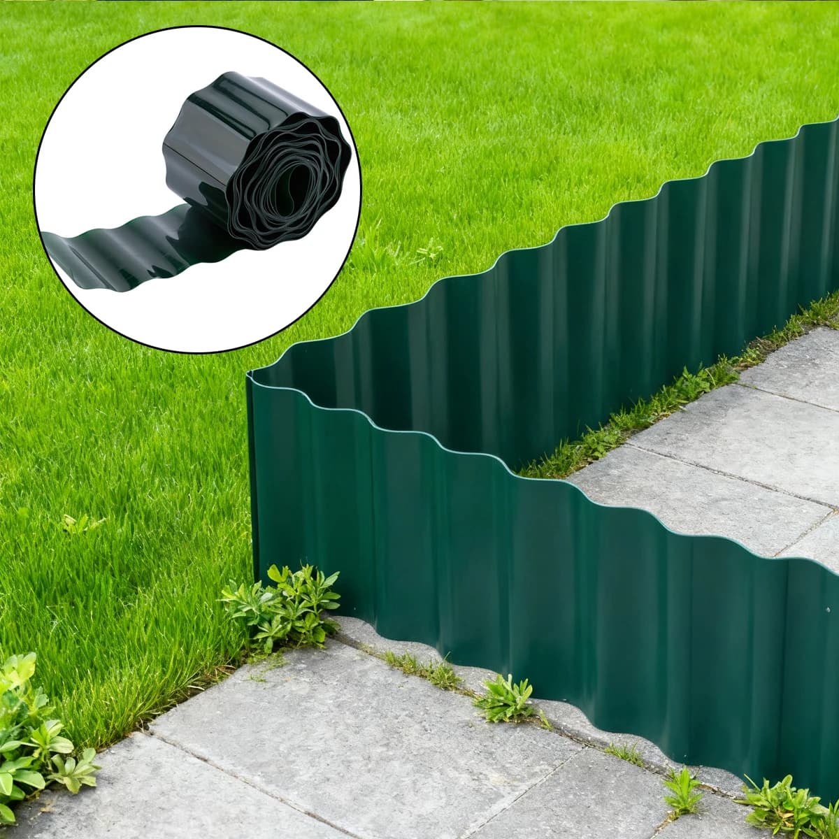 Plastic Garden Grass Lawn Edge Fencing Fence Edging Outdoor Accessories Breeze Views Supplies Decoration Buildings Home