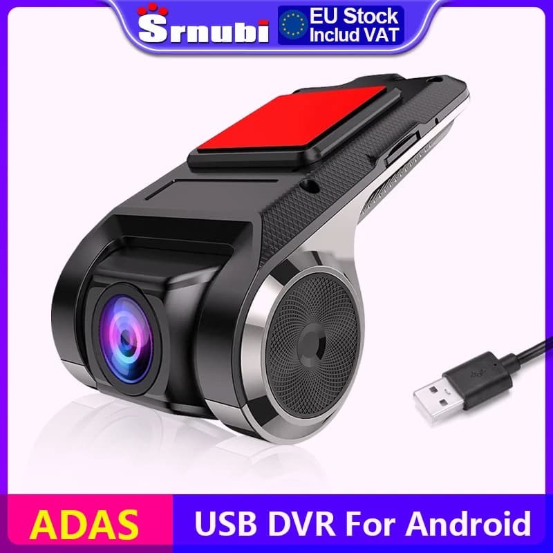 Full HD 1080P Car DVR USB ADAS Dash Cam For Car DVD Android Player Navigation Head Unit/Auto Audio Voice Alarm LDWS G-Shock