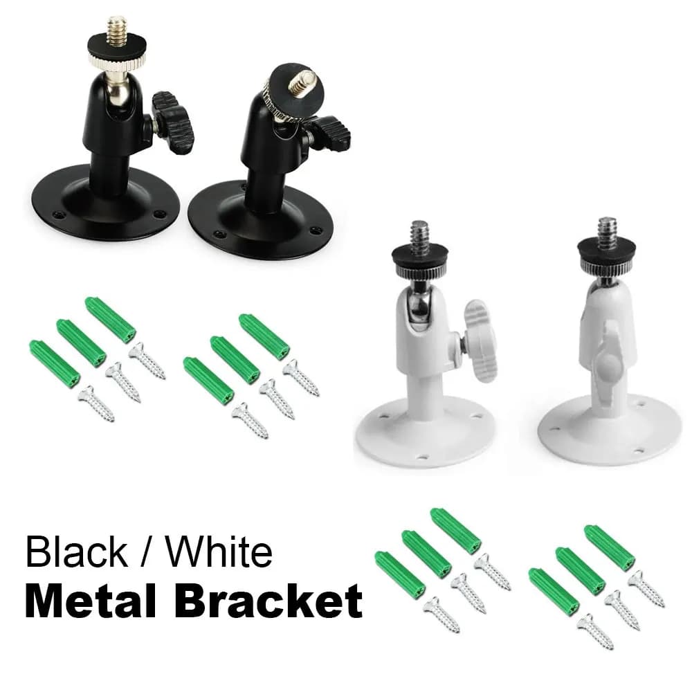 Security Wall Mount 2 Pcs for CCTV Camera Bracket Outdoor Indoor With 360 Rotation 1/4" Screw - CCTV Oculus Rift Mount