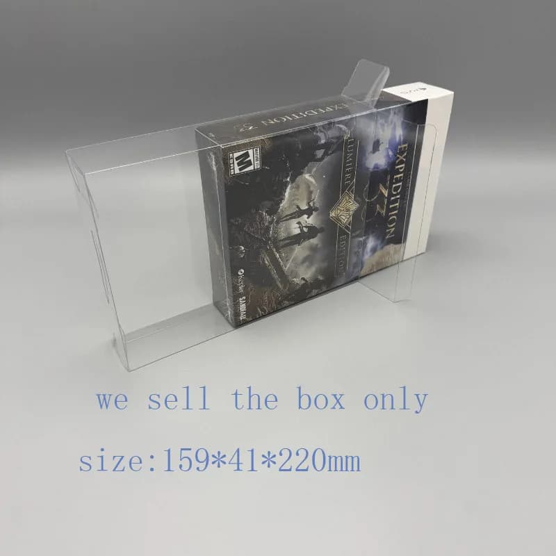 Clear Hard Protective Case for US PS5 Clair Obscur: Expedition 33 Lumière Edition Steelbook, Perfect Fit Acrylic Display Box