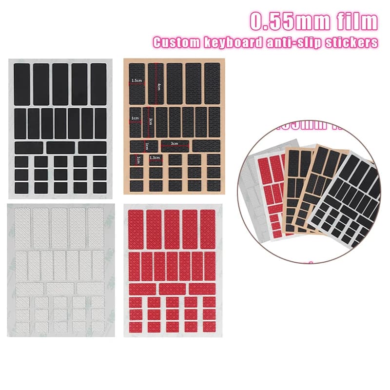 DIY Anti-Slip Wear-Resistant Universal Style Mouse Sticker Wireless Gaming Sweat-Proof Mouse Grip Sticker Tape