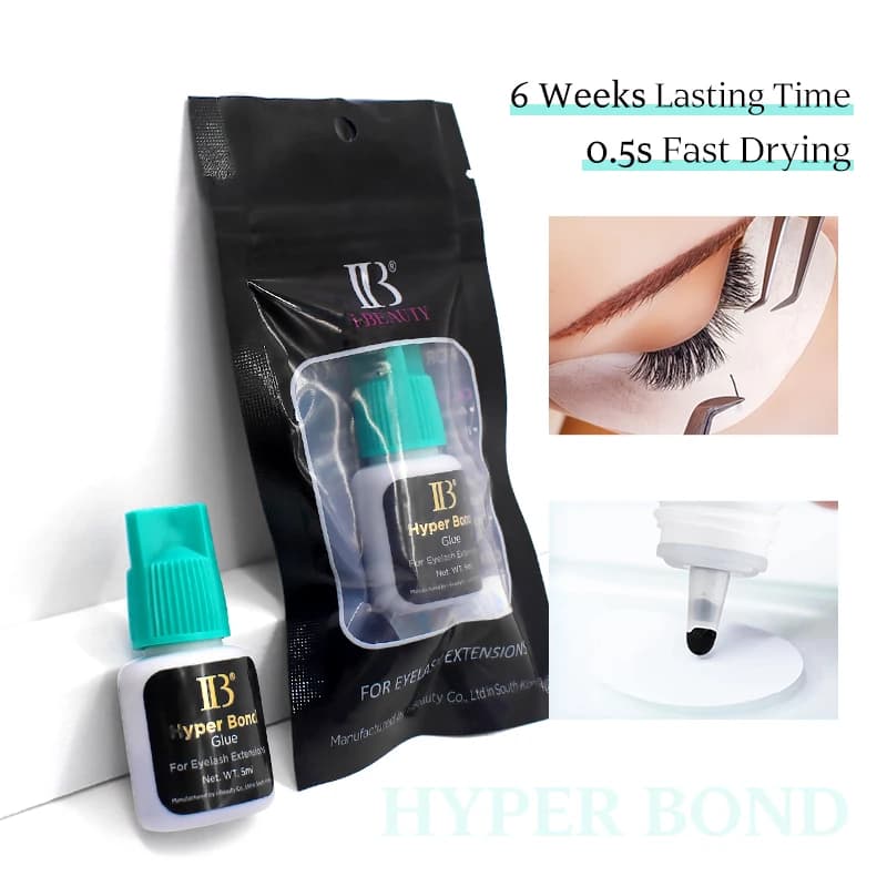 1 Bottle IBeauty Hyper Bond Glue Fake Eyelash Extension IB Adhesive 0.5s Fast Dry Long Lasting Korea Beauty Shop Strong Supplies