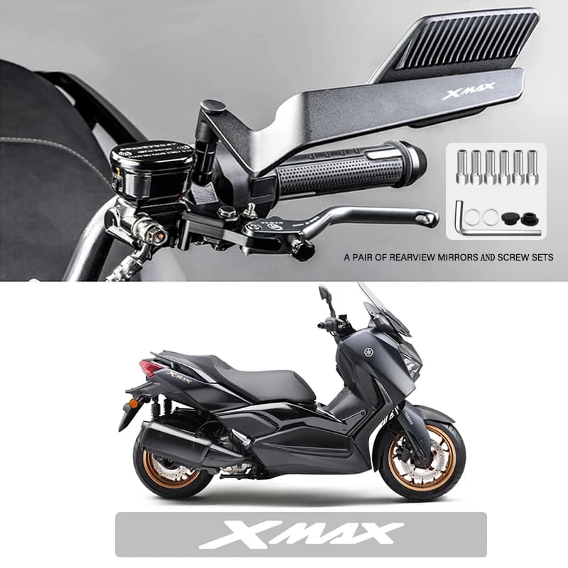 Anti-Fog Anti-Glare Motorcycle Folding Wind Wing Rearview Mirror For AMAHA Xmax300 Xmax250 XMAX Xmax125 VMAX1700 VMAX1200 xMAX