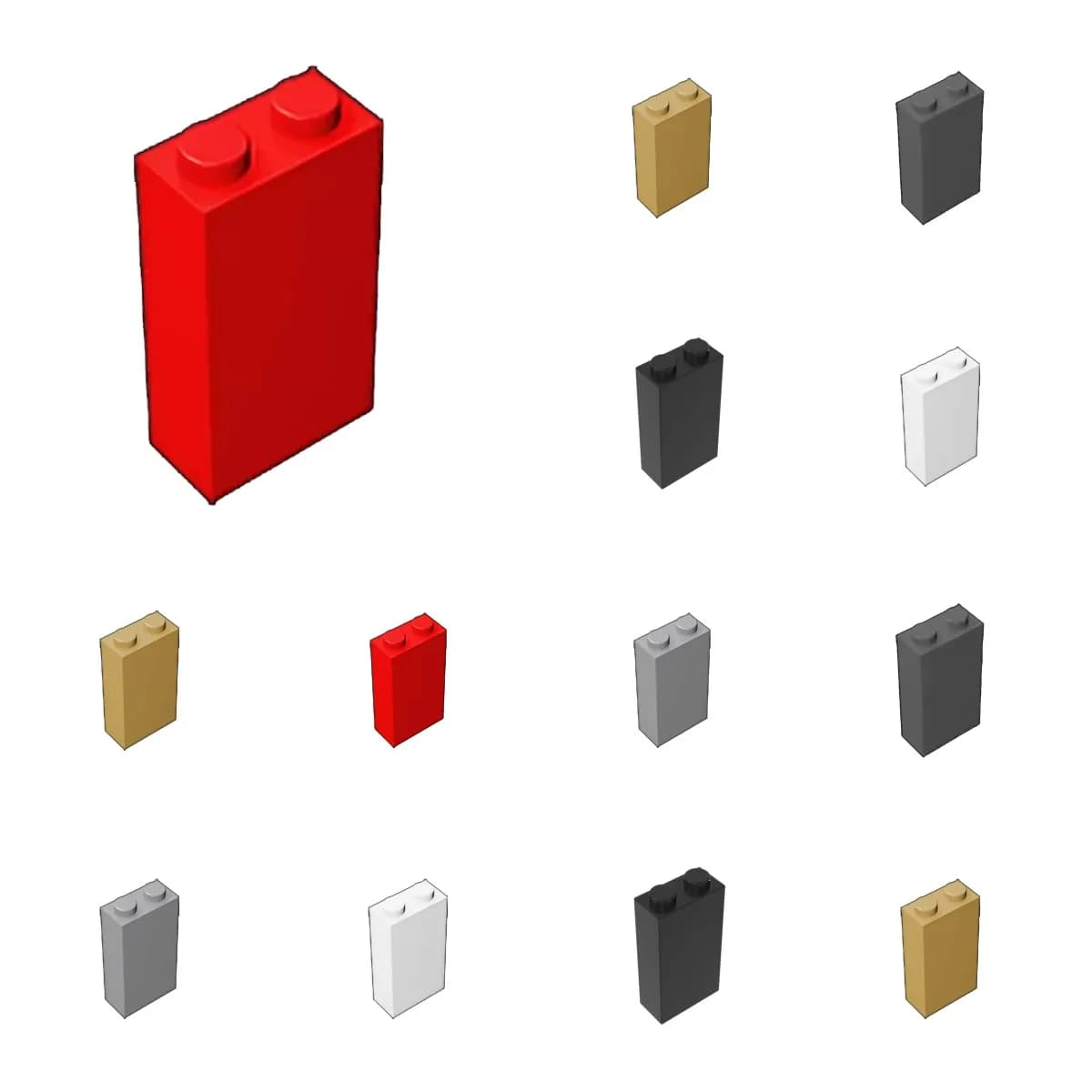 10pcs 22886 1x2x3 Bricks Building Blocks Kit House Castle Board Plate Particle Idea Educational Toy Children Birthday Gifts