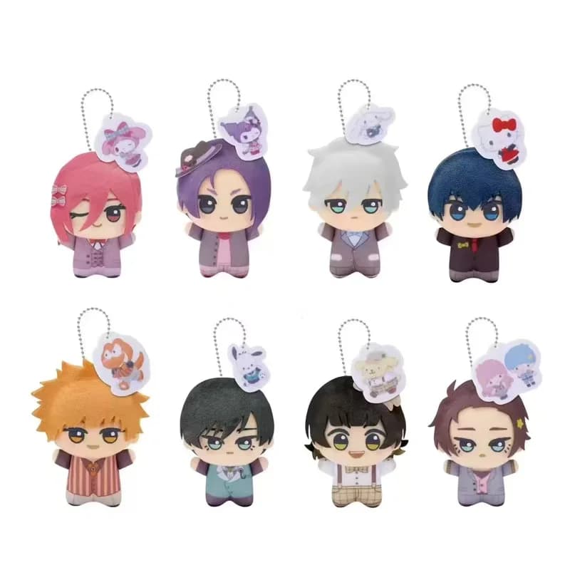 BLK Anime Plush Keychain Cute Isagi Yoichi Bag Pendant Kawaii Bachira Meguru Soft Stuff Accessories Nagi Seishiro for GIft