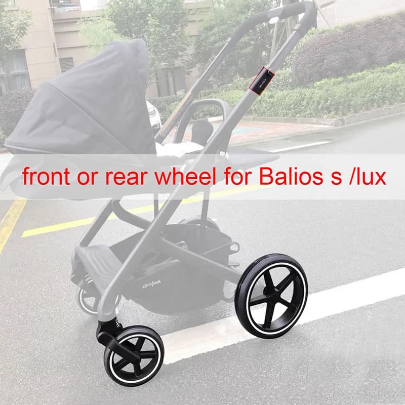 Stroller Wheel For Cybex Balios S Lux Front Or Rear One Direct Replace Back One With Frame Axle Tire DIY Baby Buggy Accessories