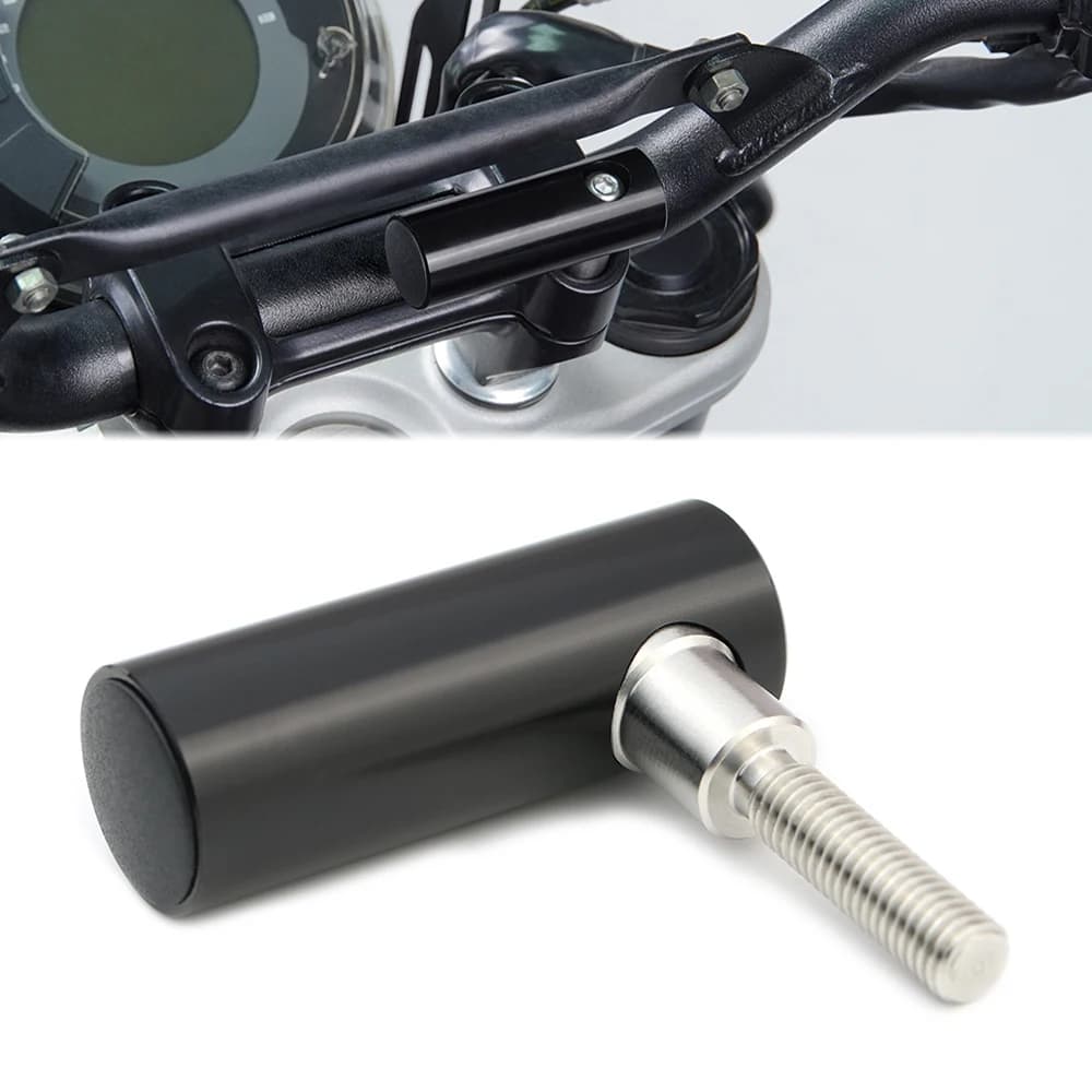 Motorcycle Handlebar Clamp Base M8 Bolts GPS Mount 7/8 Inch/ 22mm Bar Motorcycle Mobile Phone Navigation Bracket Phone Holder