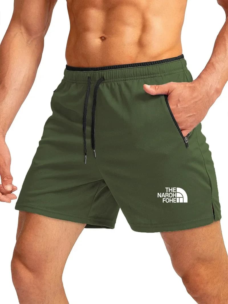 Summer Shorts Men Fast Drying Swim Shorts Breathable Net Fast Drying Surf Beach Pants Men's Fitness Pants Elastic Waist Shorts M
