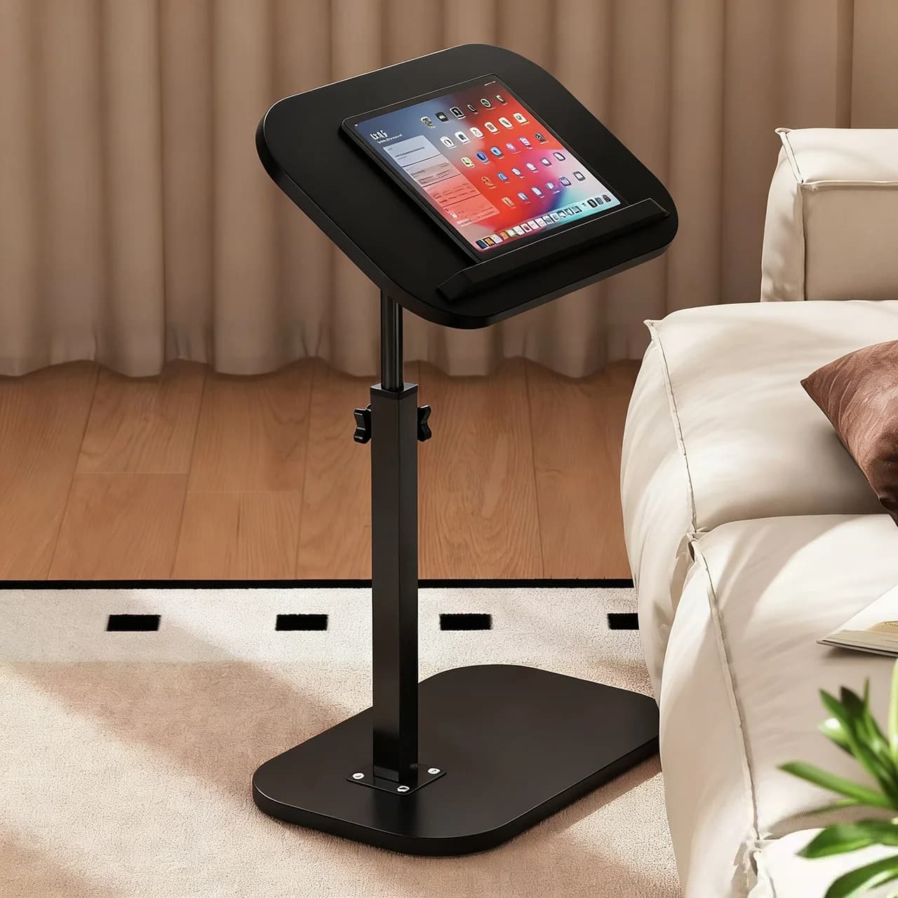 Adjustable C Shaped Side Table Sofa Modern Minimalist Nordic Corner Portable Household Compact Teapoy