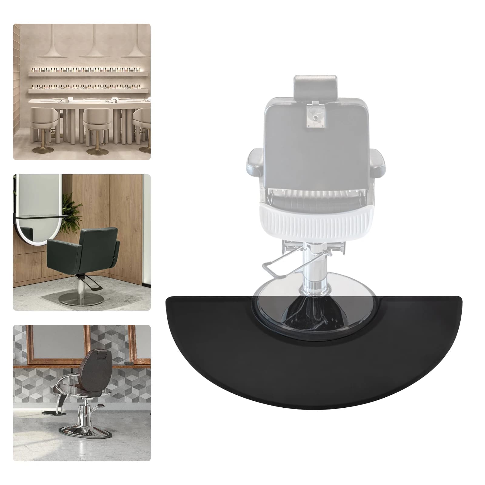 Salon Floor Mat 3ft x 5ft Barber Shop Chair Mat for Chair Base Salon & Barber Supplies