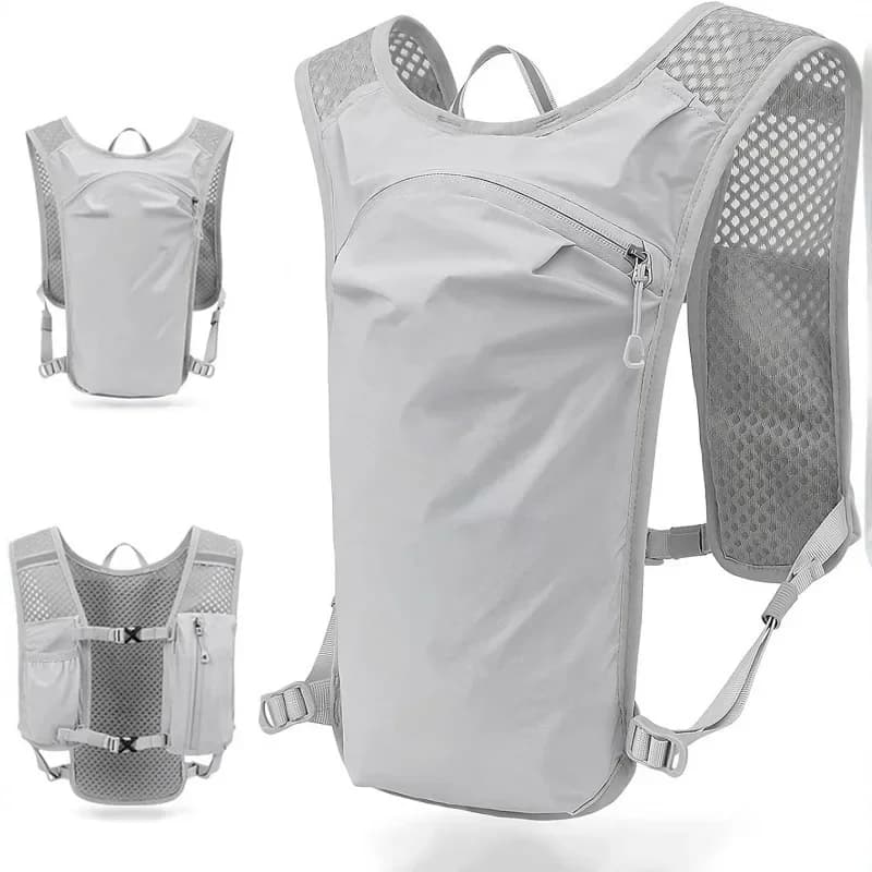 Hiking Marathon Sports Tactical Vest Outdoor Cycling Hydrating Backpack Ultralight Water Bag Running Breathable Vest Men Bag