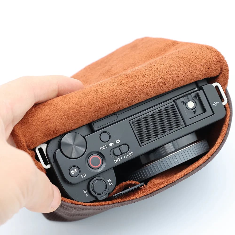 Camera Storage Bag Portable Camera Bag Case Storage Pouch Inner 11*7*4cm for So-ny ZV1 ZVE10 Body for Canon G7X III Etc
