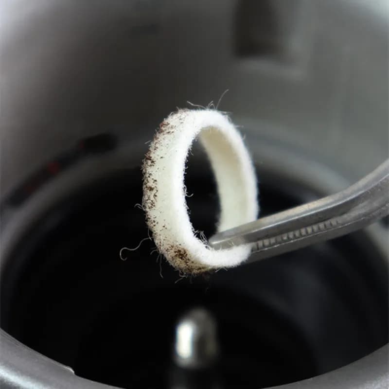 2pcs Wool Felt Seal Gasket for Breville 870 875 878 880,Powder-proof Shock-absorbing Washer Ring for Breville Grinder Burrs Part
