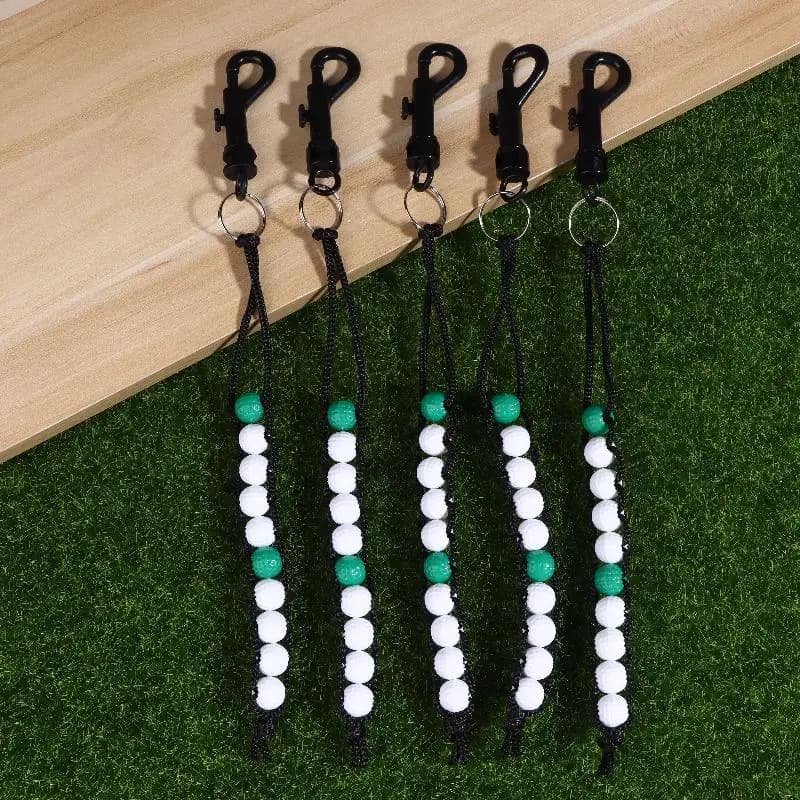 5Pcs Golf Score Counter Golf Strokes Scoring Beads Plastic Golf Ball Beads Putt Counter Golf Training Accessories