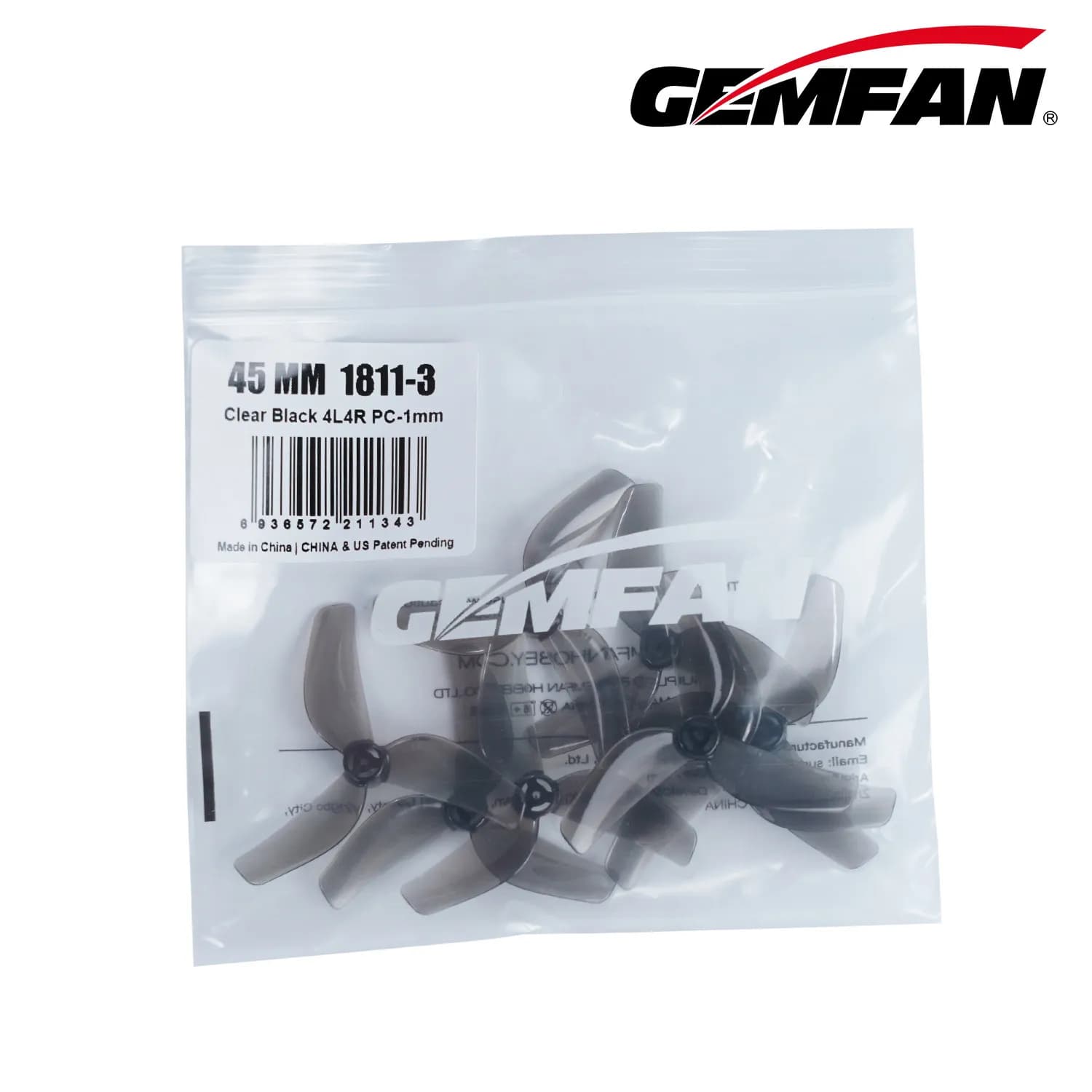 Gemfan 1811 3-Blade Propeller (4CW+4CCW) 45mm for Meteor75 Pro FPV Whoop