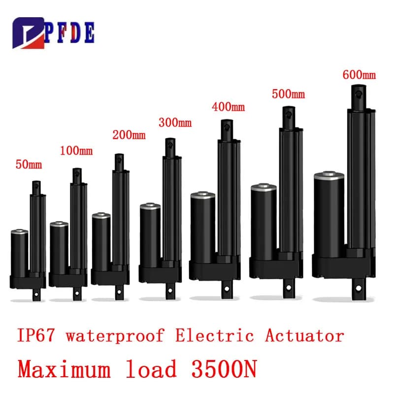 Industrial Heavy Duty Linear Actuator with IP67 Waterproof 3500N Built-in Limit Switch Push Rod for Electric Lifting System