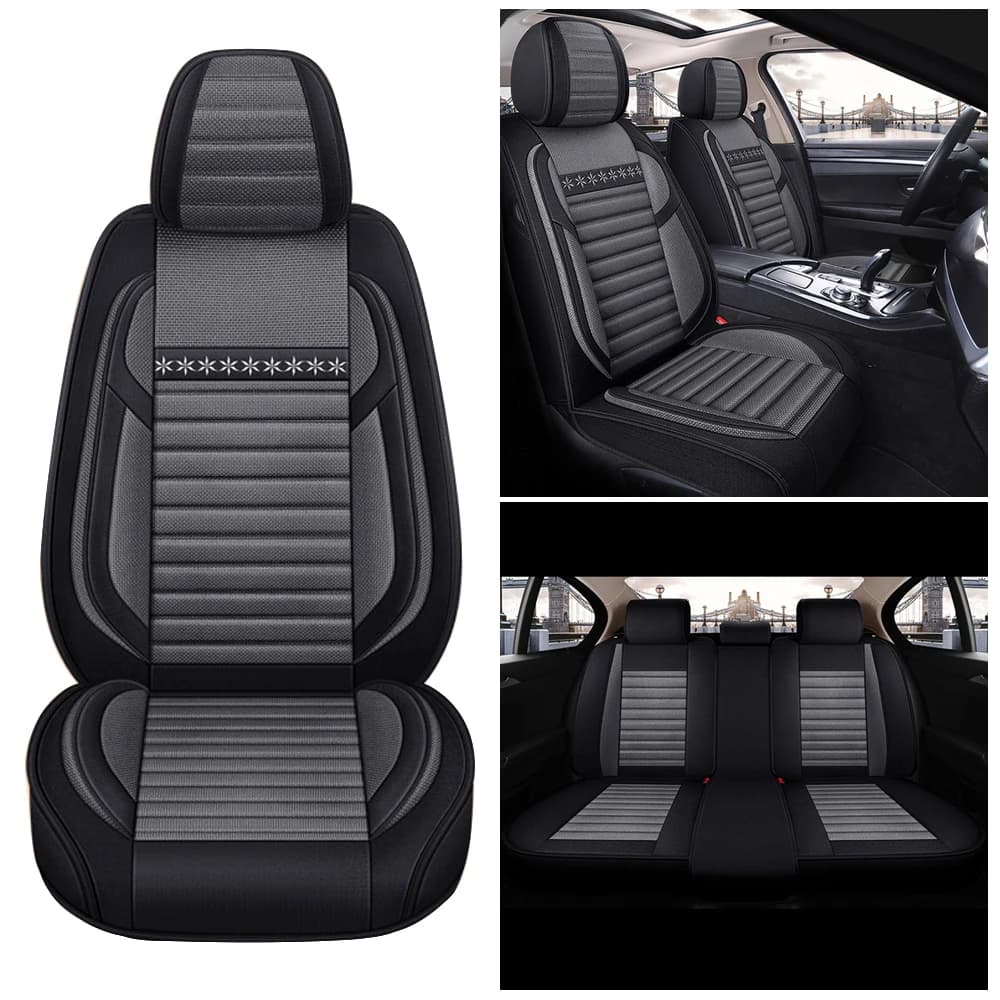 MH149 5 seat all season breathable linen car seat cover Universal seat cushion sedan SUV pickup interior protection cover