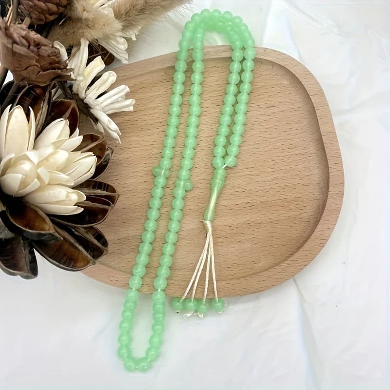 33 pieces of 12mm 99 pieces of 8mm luminous acrylic Arab Muslim rosary beads, Middle Eastern men's and women's bracelets/car han