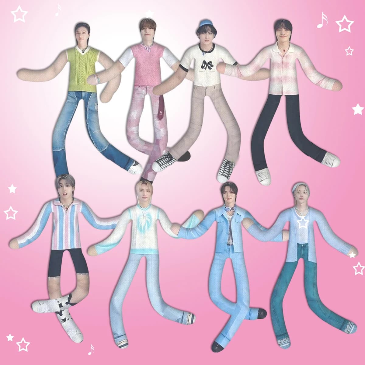 28CM Customized Name tag Identification Abstract Doll Plushie Mouse Wire Kpop Boys Han I.N Fans Merch