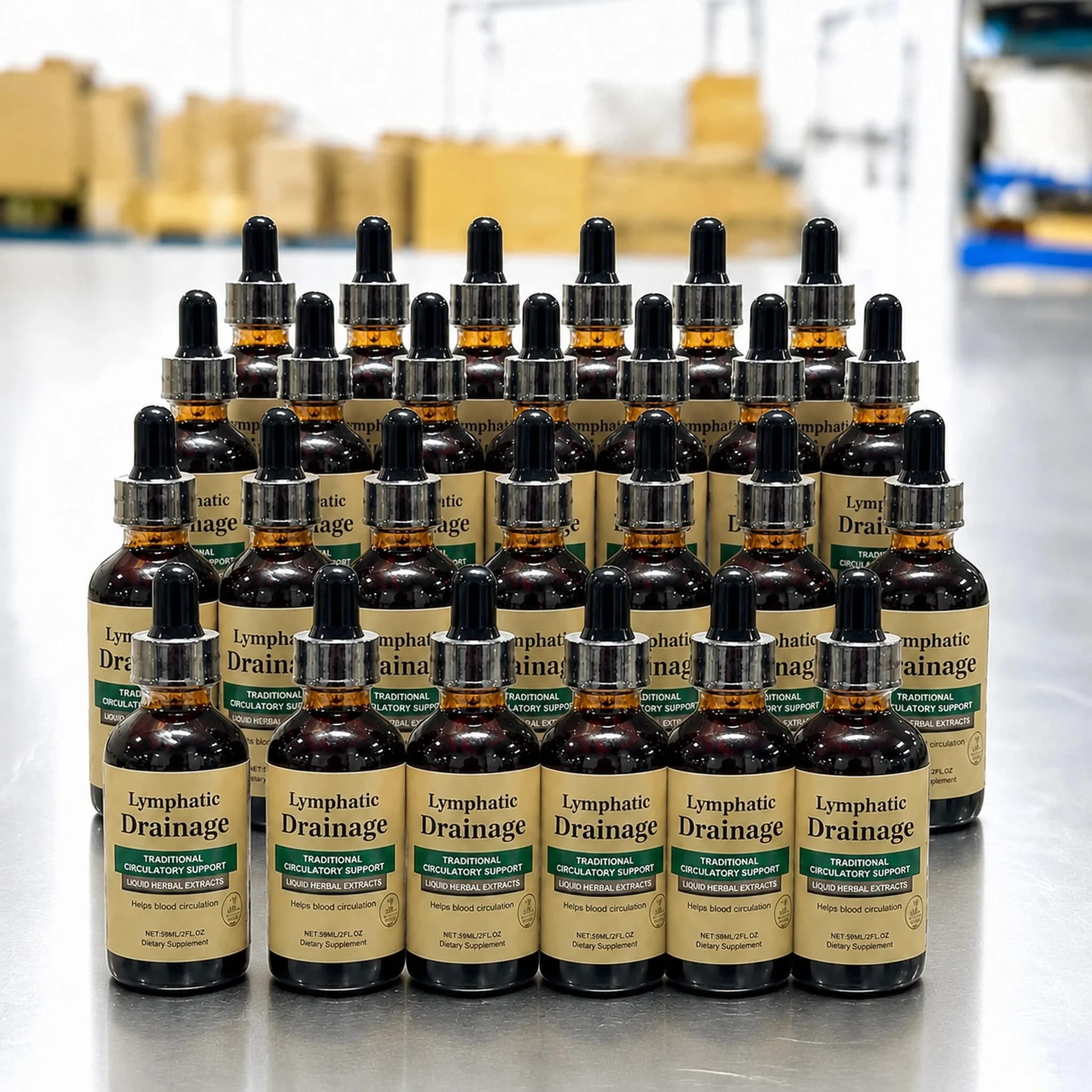Natural Lymphatic Drainage Drops Herbal Liquid 59ml Circulatory Support Swelling Relief Bloating Detox Edema Reduction Immunity
