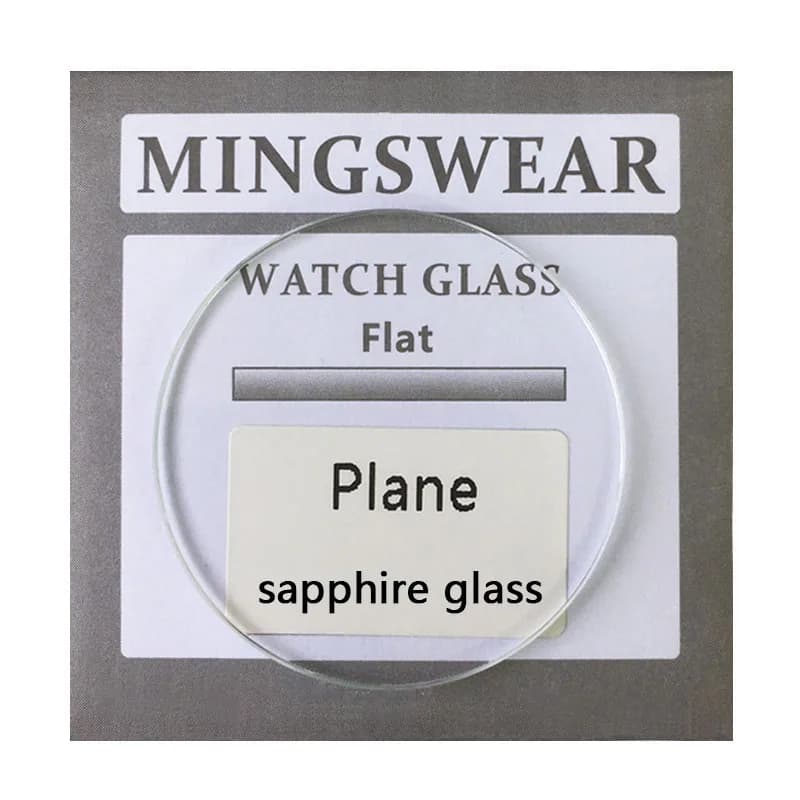 Flat Sapphire glass Thick 1.0/1.2/1.5/2.0/2.5/3.0 mm Diameter 24 - 41mm Transparent Crystal Mineral glass Part for Watch Repair