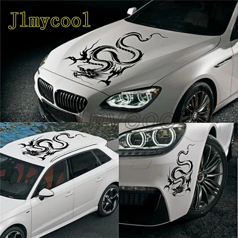 Fashion Dragon Car Sticker Hood Bumper Car Roof Decoration Vintage Traditional Front Side Door Ethnic Vinyl Decal Sticker