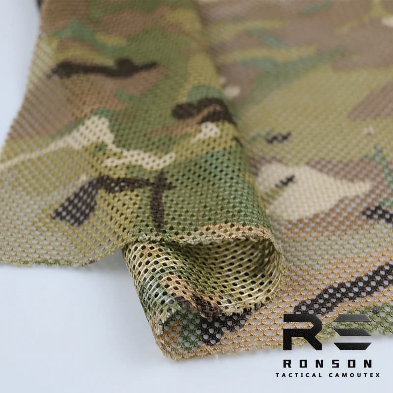 Mesh Fabric 230gsm MC/MCBK Camouflage Fabric Tactical Tricot Fabric Mesh for Printed