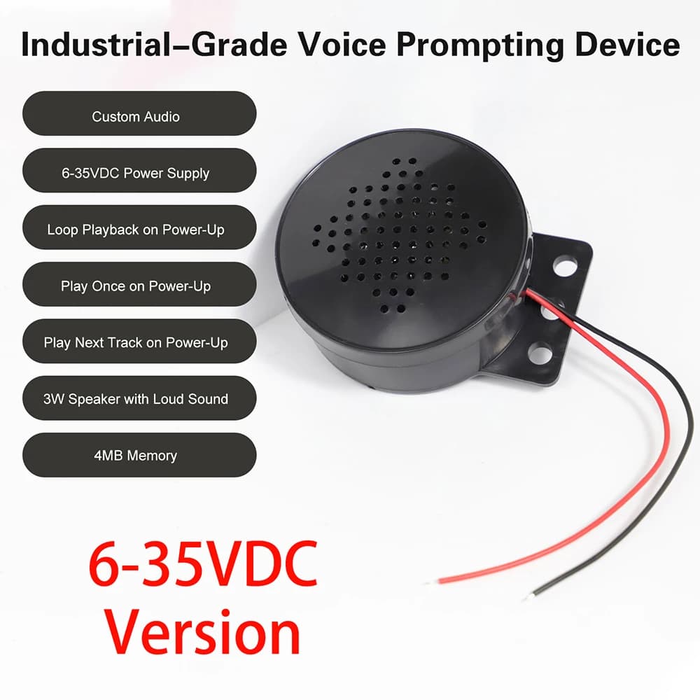 Voice Prompter MP3 Player 4M Audio Module Custom Voice Playback Customized Access Control Lock Public Safety Voice Prompt Device