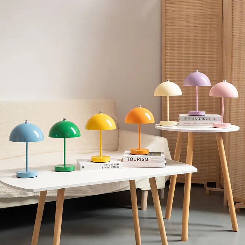 Mushroom Bud Nordic Ins Style Minimalist Bedside Bedroom Desk Wedding Decorative Ambient Night Small Table Lamp