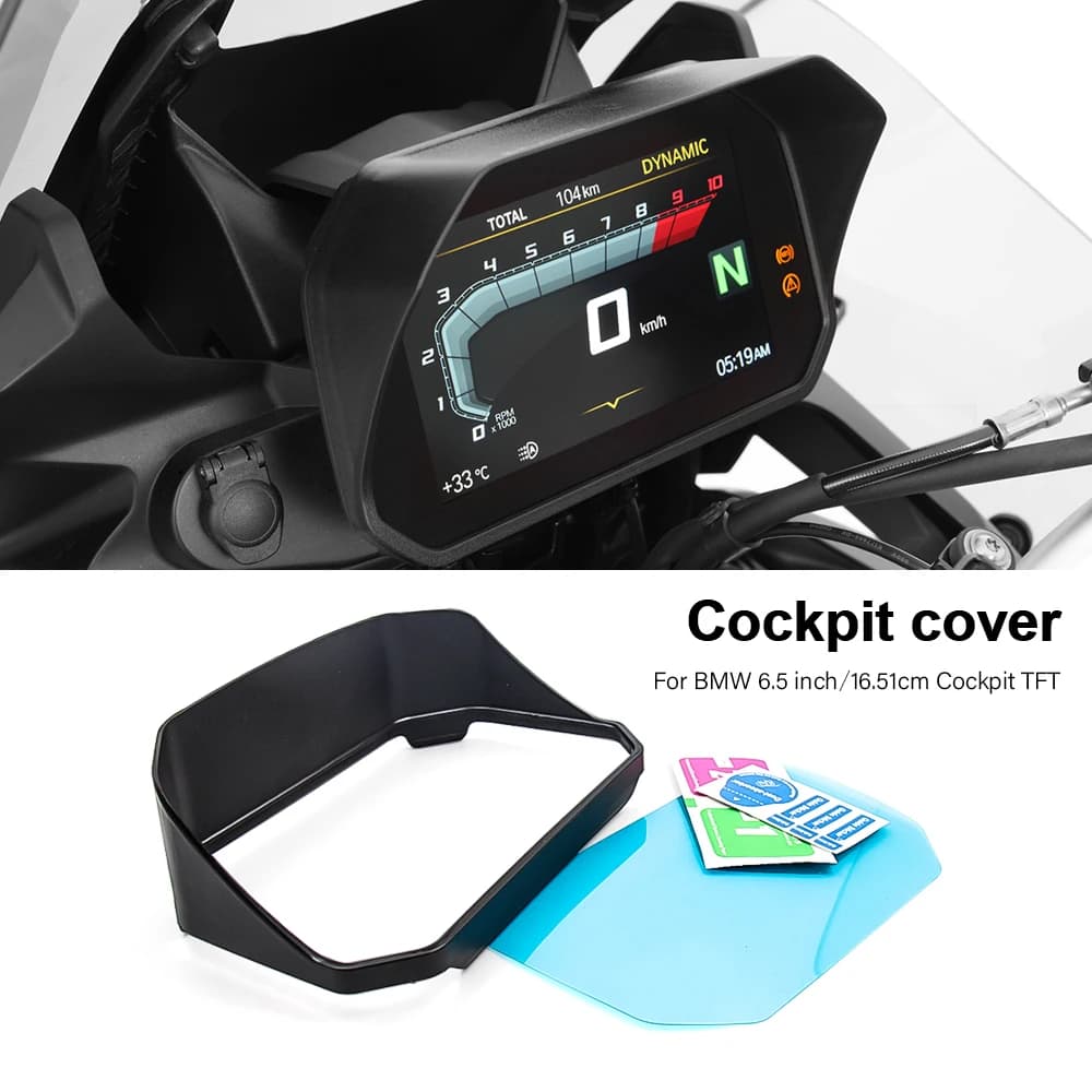 For BMW Cockpit TFT 6.5 inch Glare Protection Cover R1300GS R1250GS R1200GS R 1250 R RS F900GS F 900 R XR F850GS F750GS S1000XR