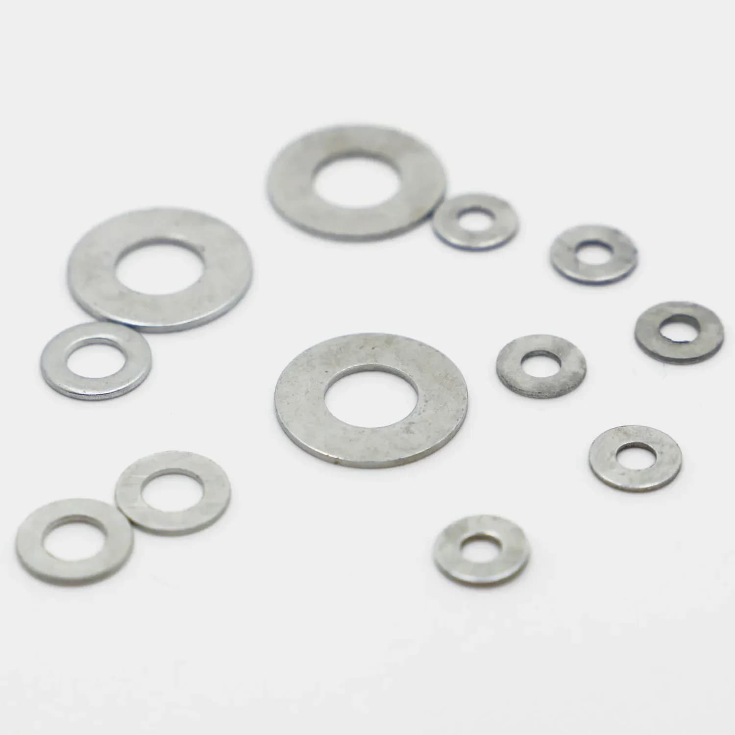 10/50/100PCS Galvanized Steel Flat Washer Plain Gasket for M2 M2.5 M3 M3.5 M4 M5 M6 M8 M10 M12 M14 M16 Screw Bolt