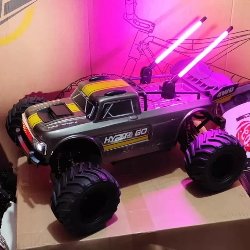 LED Antenna Light / Flexible LightPole / Roach Antenna Light Upgrade Part for MJX HYPER GO 10210 1/10 RC Monster Truck