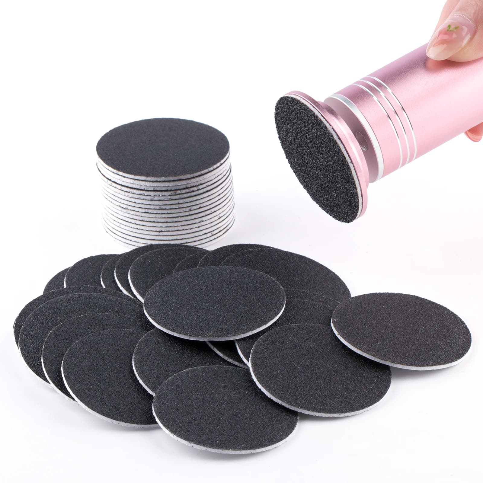 TP 43mm 60pcs/Box Foot Dead Skin Sandpaper For Electric Nail File Cuticle Callus Replaceable Sanding Paper Professional Pedicure