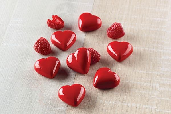 Hjerter 3D - Chokoladeform, Silikomart