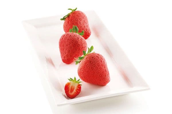 Jordbær 3D Silikoneform - Fragole e Panna, Silikomart